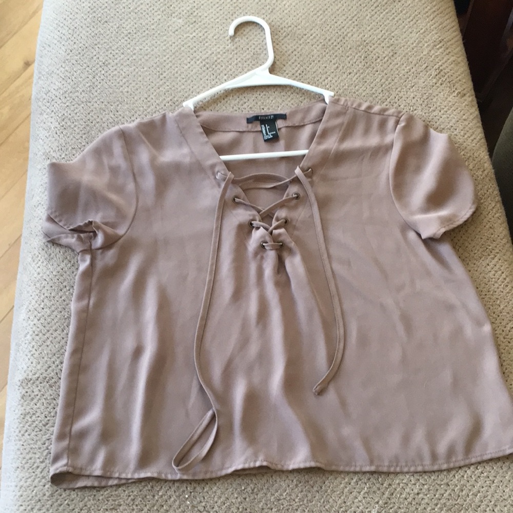 Tan crop top